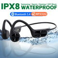 New X7 True Bone Conduction Headset Bluetooth 5.4 IPX8 Depth Waterproof Built-in Mic MP3 32GB Memory Player For Swimming Diving