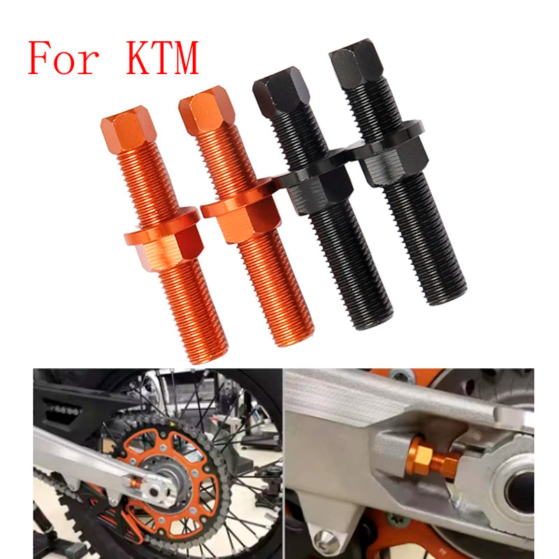 Motocross CNC Rear Axle Blocks Chain Adjuster Bolt For KTM EXC EXCF SX SXF XC XCF XCW TPI 6 Days ADVENTURE DUKE ENDURO SXS SMC/R