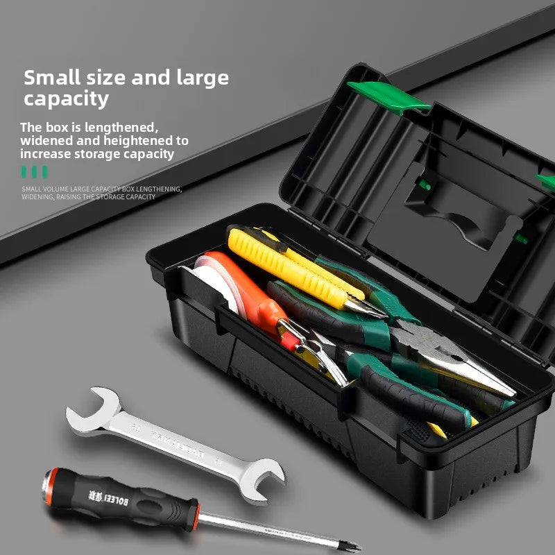 Hardware toolbox, small storage box, professional grade household multifunctional handheld thickened car maintenance electrician