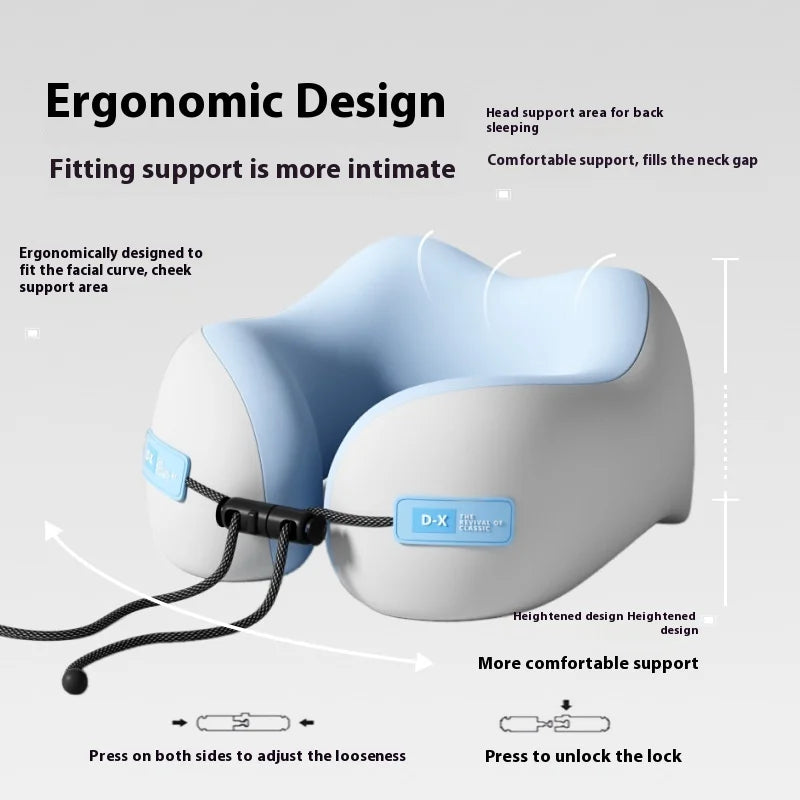 U Shaped Memory Foam Neck Pillows Soft Travel Pillow Massage Neck Pillow Sleeping Airplane Pillow Cervical Healthcare Bedding