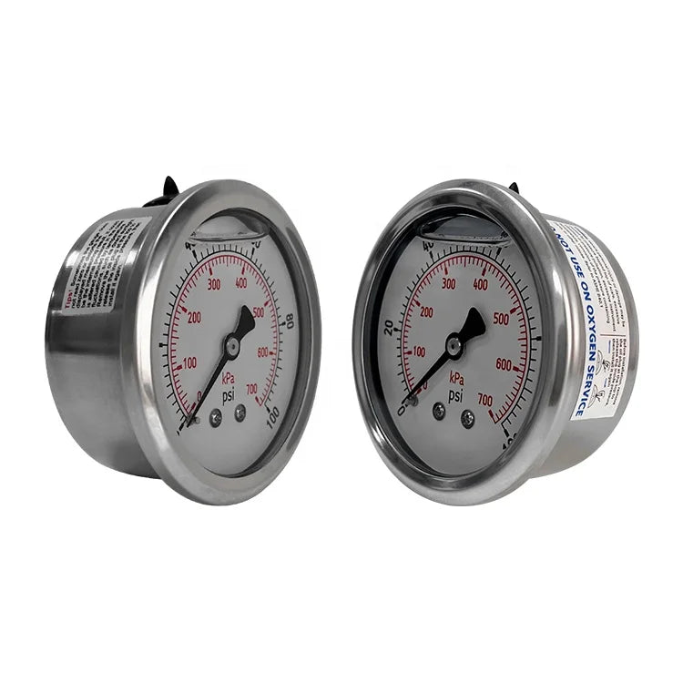 DIA 60MM Stable performance vacuum gauge 76 to 0 cmhg 2000 psi certificate pressure gauges