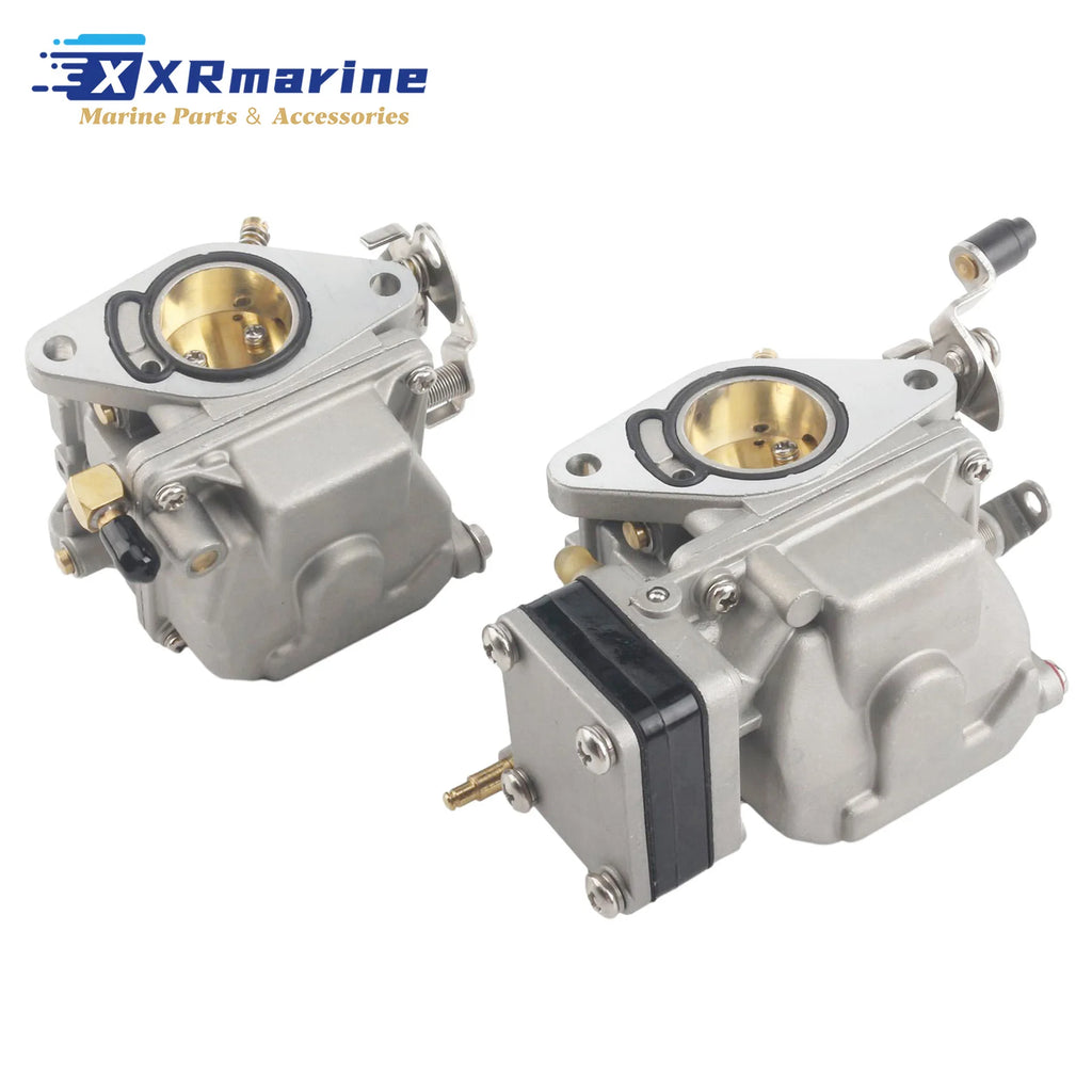 6L2-14301-02 Boat Motor Carburetor Kit Compatible with Yamaha 20HP 25HP Outboard 2 Stroke 6L2-14301 6L2-14302 6L2-14302-01