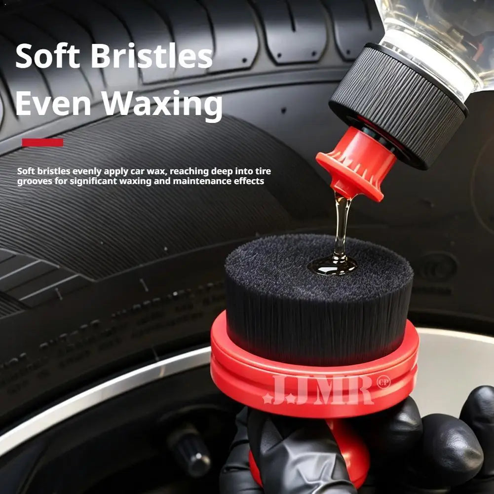 Detailing Brush For Car Tires Interior Wax Applicator  Dust Cleaner For Shine Larger Tires Car Accessories