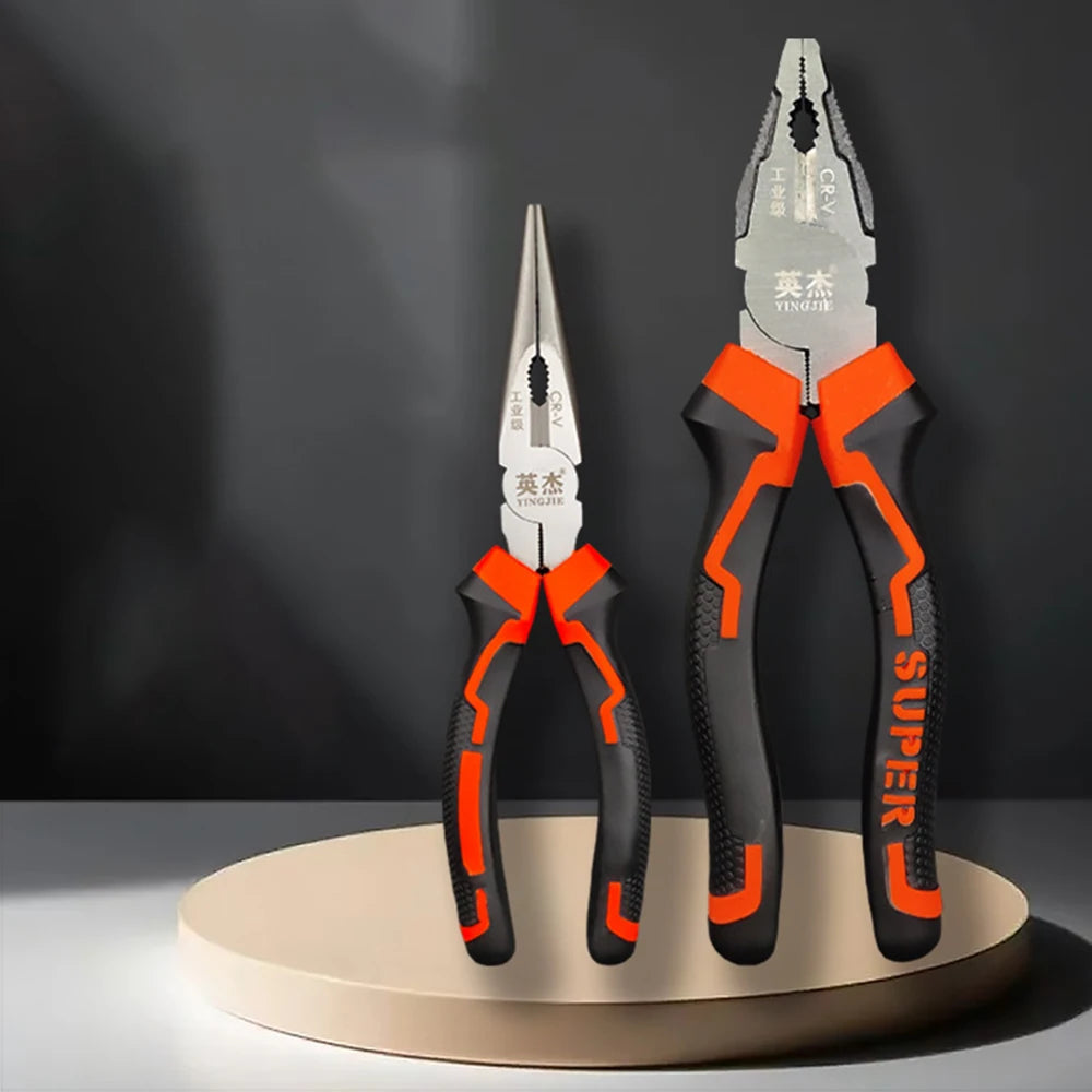 Wire Pliers，Sharp Large Opening Diagonal Pliers Needle Nose Pliers，for Cutting，Twisting and Clamping MetalWires Tools