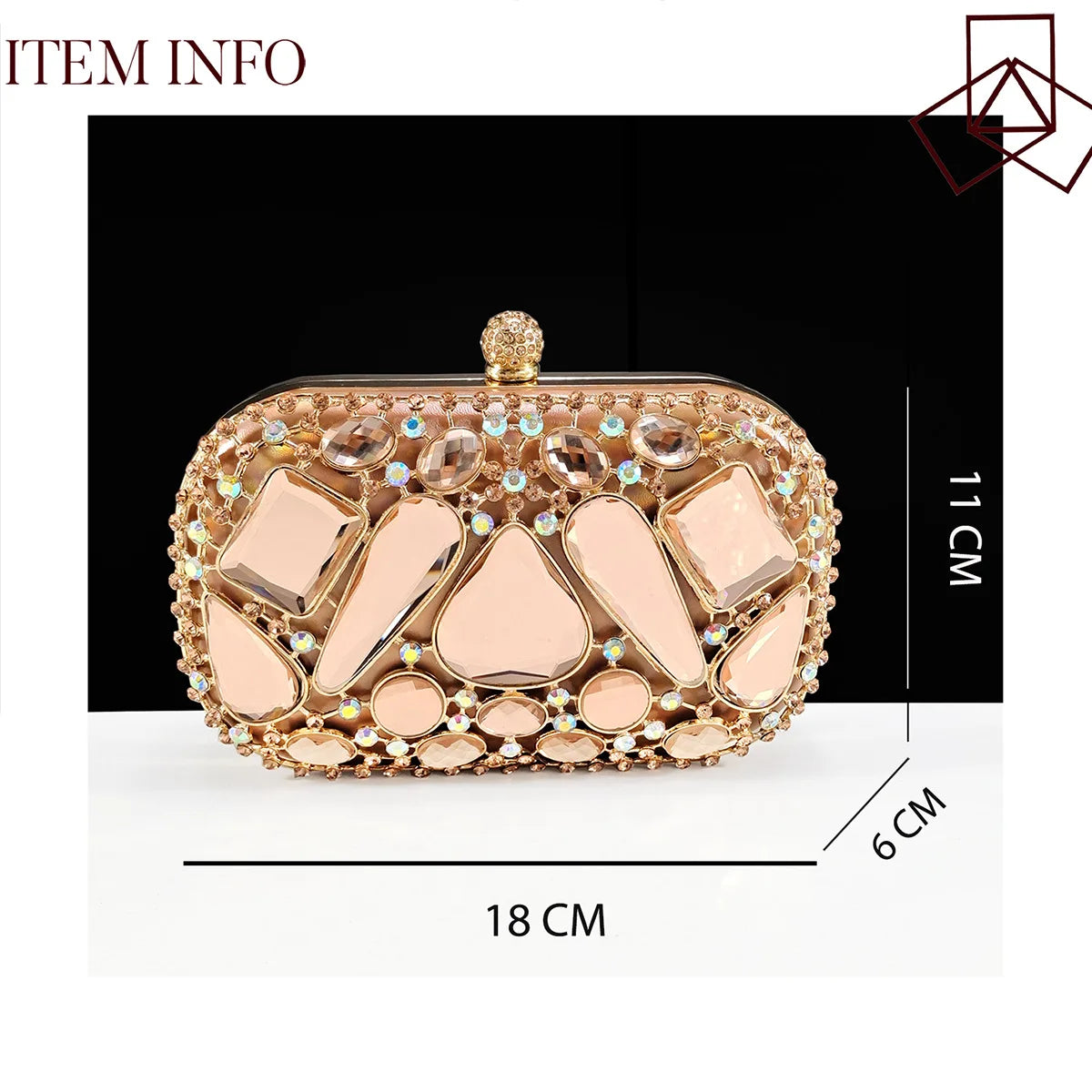 2025 Big Cryatal Italian Design African Women Shoes Matching Bag Pointed Toe Comfortable Heels for Party in Champagne Color