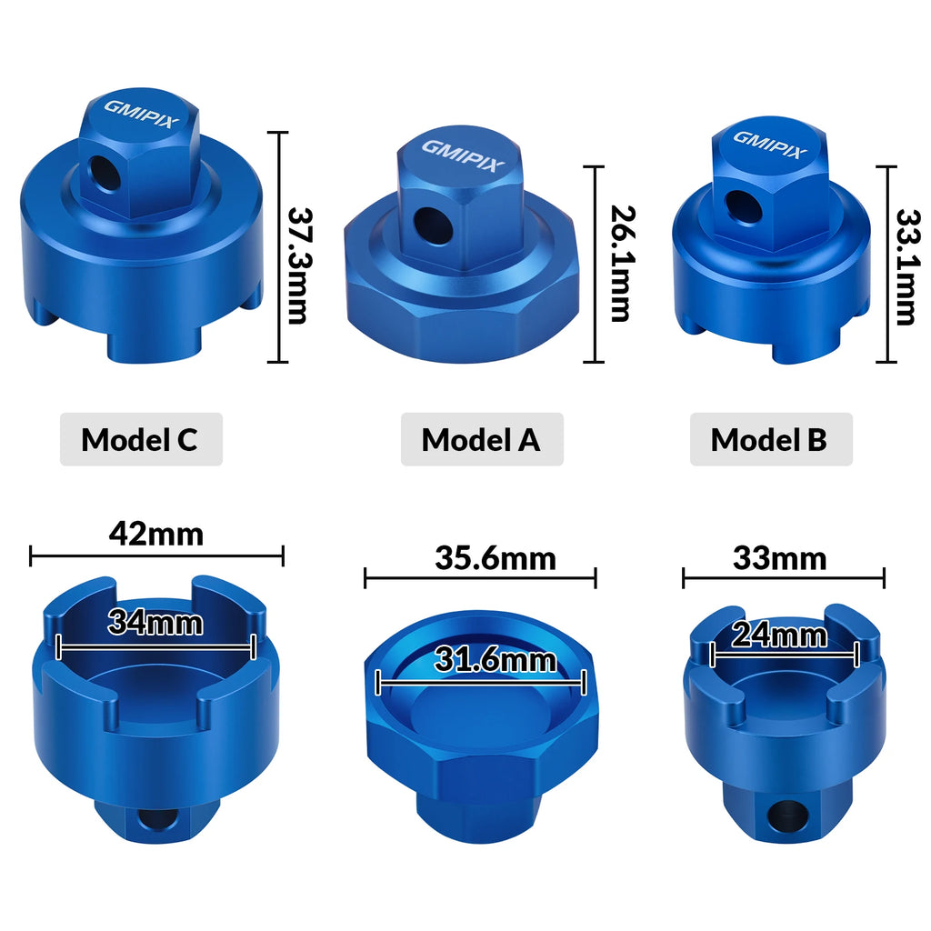 GMIPIX Motorcycle Fork Cap Compression Bolt Removal Socket Tool for YZ125 YZ250 YZ450F 4CS 150SX 125SX 250XC 300XC and More