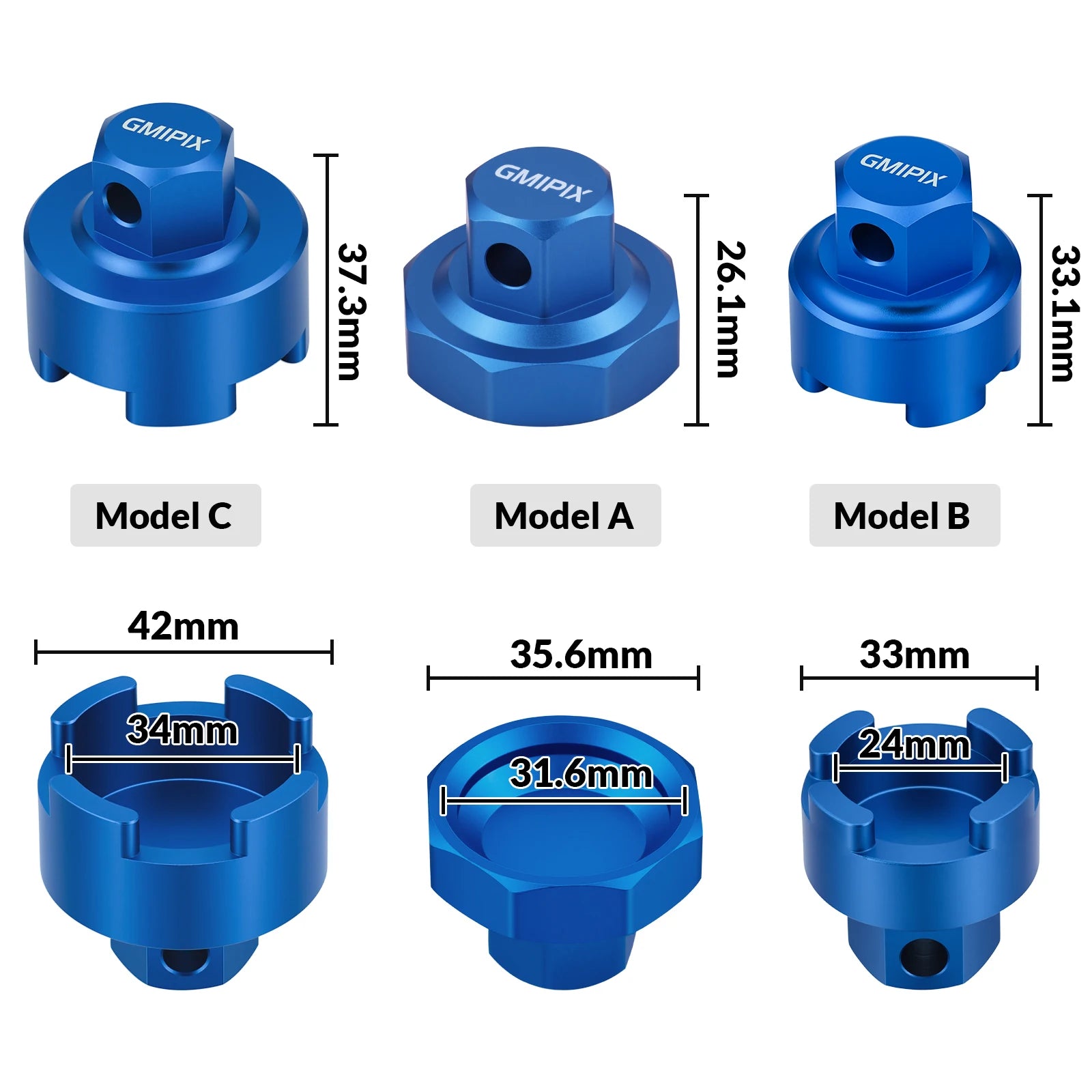 GMIPIX Motorcycle Fork Cap Compression Bolt Removal Socket Tool for YZ125 YZ250 YZ450F 4CS 150SX 125SX 250XC 300XC and More