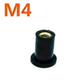 Rubber Well Nut M4 M5 M6 Windscreen Fastener Expansion Nut Aftermarket Parts For Motorcycle Scooter ATV Dirt Bike Motocross