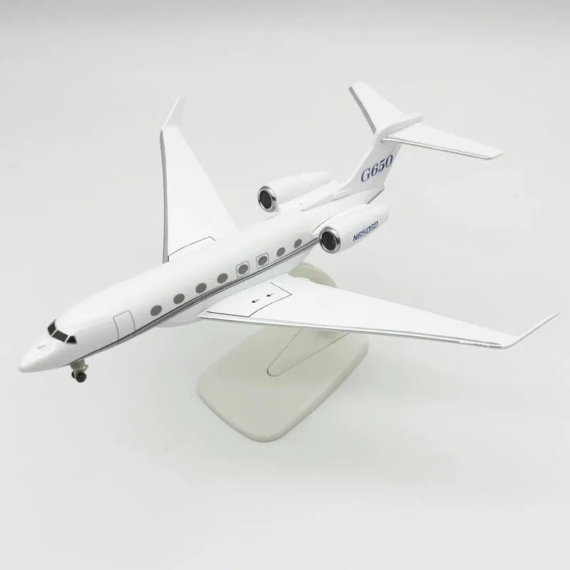 G650ER Series 20CM Scale Aircraft Gulfstream G650ER Airways Metal Model Planes Diecast Business Jet Collected Gift By Aviation