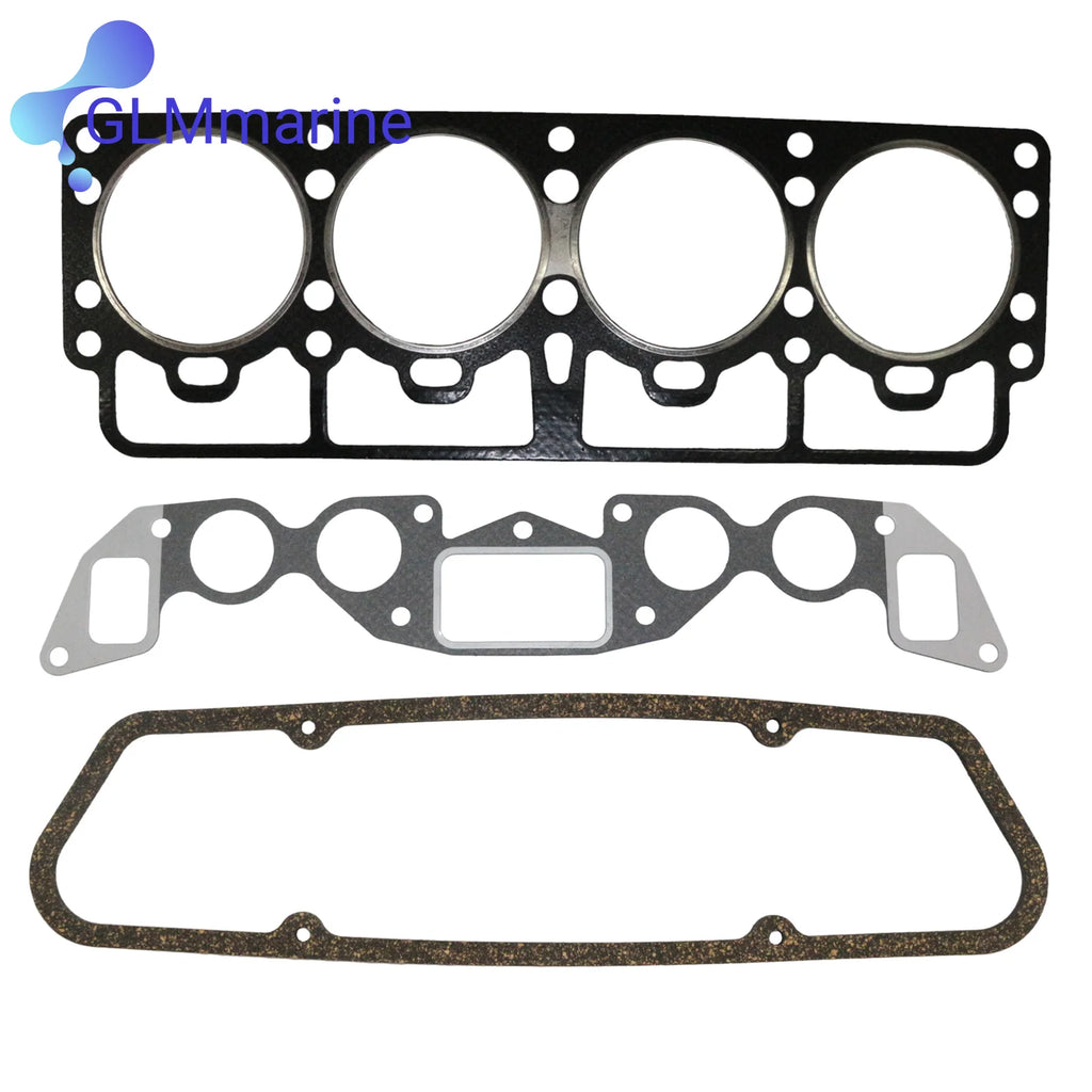 876356 Head Gasket Set Decarbonizing Kit 875401 Compatible with Volvo Penta AQ115A AQ130A AQ130C MB20B Motors 121041 18-2980