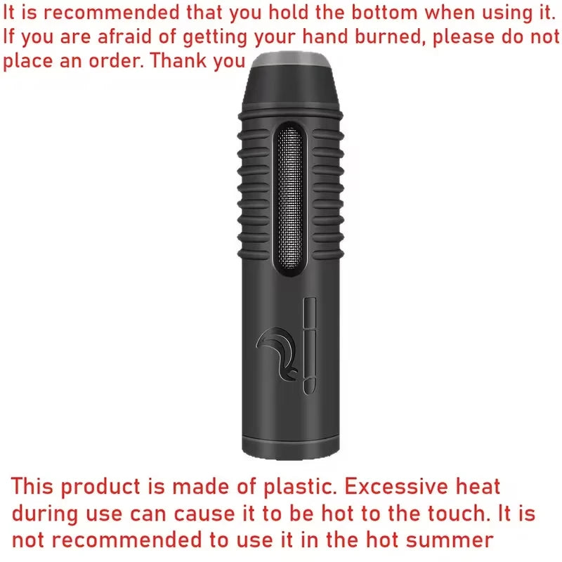 Portable handheld ashtray / car ashtray; hands-free cigarette holder for cars—no need to flick ash.