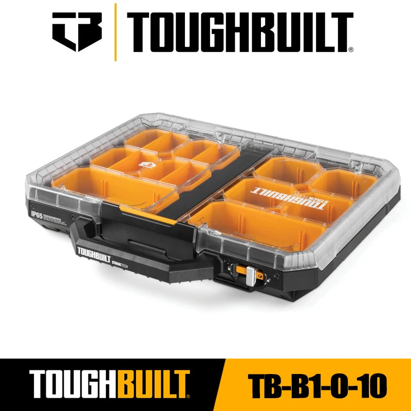 TOUGHBUILT TB-B1-O-10 STACKTECH Medium Organizer Multifunctional Car Storage Repair Parts Box Toughbuilt Tool Box