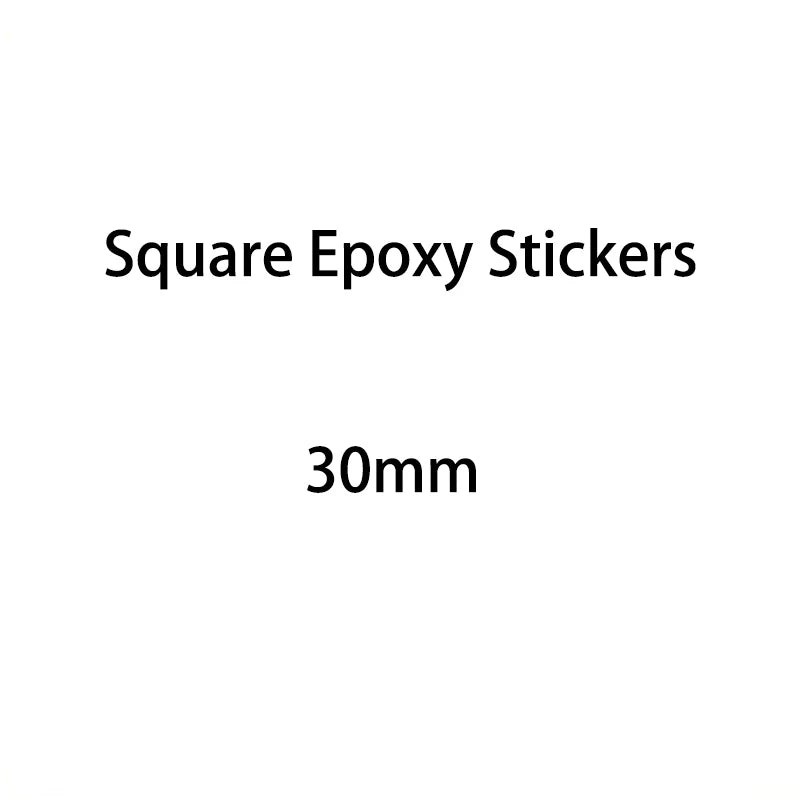 50/100/200/500pcs 3D Clear Epoxy Stickers Round Square Heart Oval Dome Adhesive Stickers Domed Cups for DIY Jewelry Making