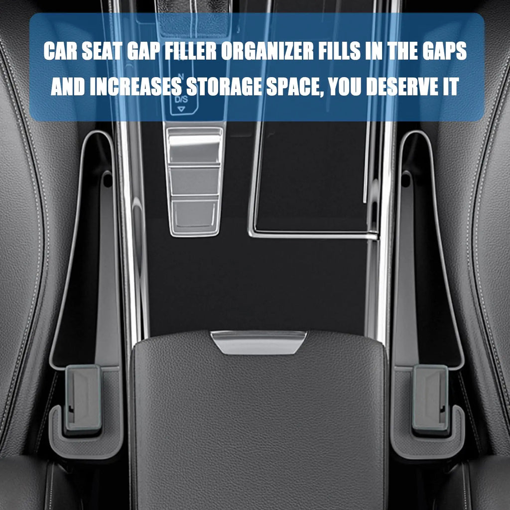 2Pcs Short Car Seat Gap Filler Seat Crevice Storage Box Bag Between Seats Console Organizer Decoration Interior Auto Accessories