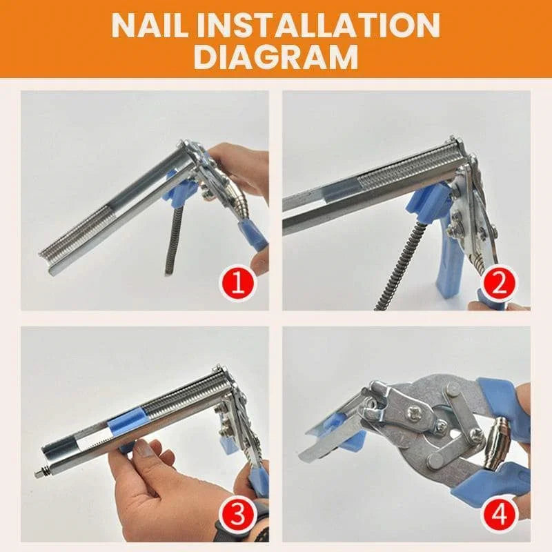 600pcs M Clips Staples Hog Ring Plier Tool Chicken Mesh Cage Wire Fencing Anti-slip Handle Stainless Steel Hand Tools
