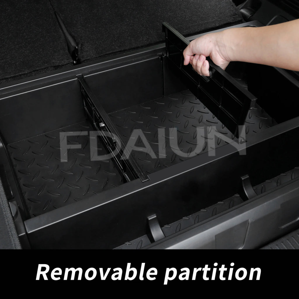 For Suzuki Jimny 2023 2024 2025 JC74W JC74 5-Door Car Trunk Storage Box with Lid Storing Channel Storage Box Auto Modified