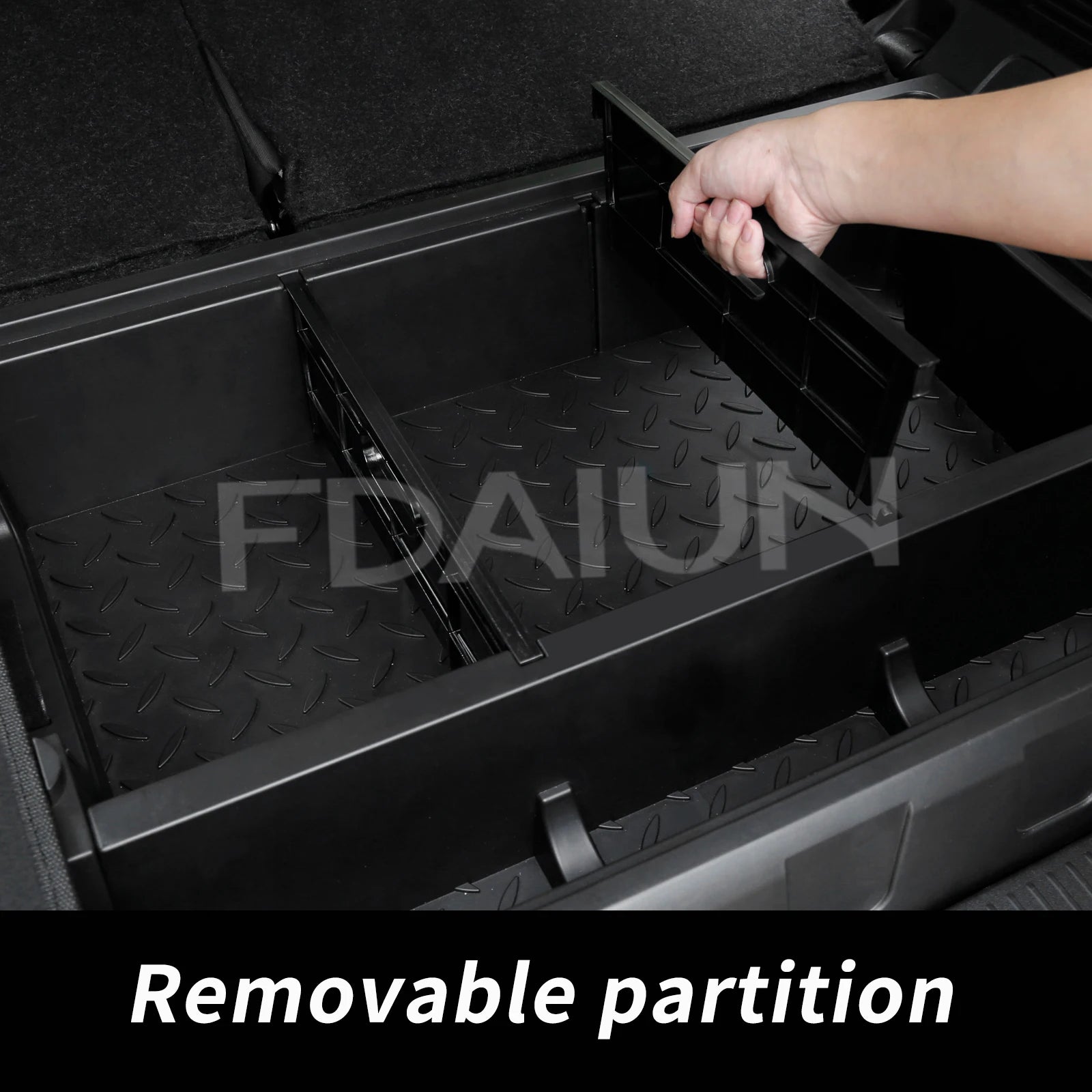For Suzuki Jimny 2023 2024 2025 JC74W JC74 5-Door Car Trunk Storage Box with Lid Storing Channel Storage Box Auto Modified