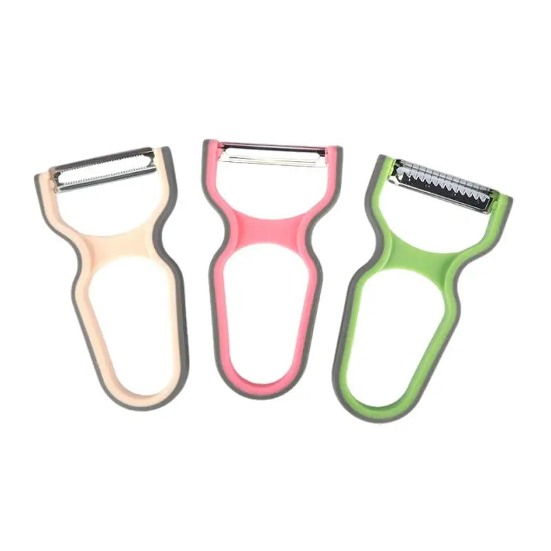 3Pcs Stainless Steel Multi-Function Potato Peeler Fruit Vegetable Chopper Mini Spud Slicer Grater Set Kitchen Tools