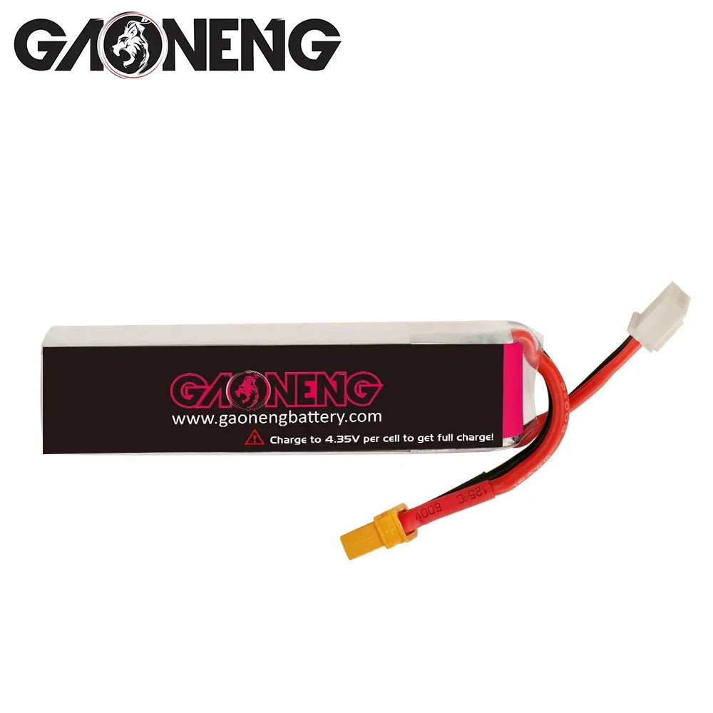 GAONENG GNB Lipo Battery 720mAh 7.6V 2S 100C 200C XT30U-F Connector For RC FPV Whoop Frame Kit Tinywhoop Racing Drone