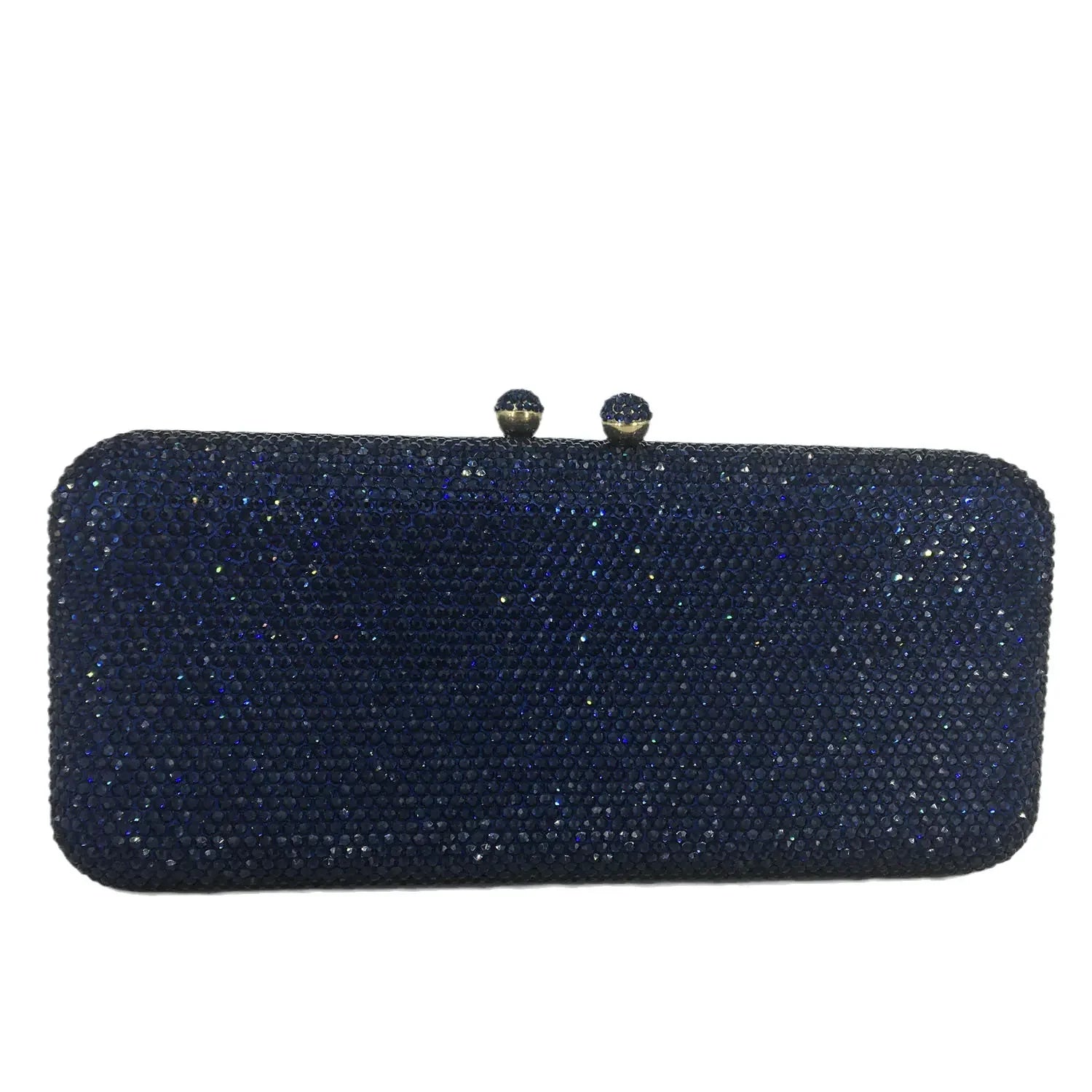 Boutique De FGG Women Brown Crystal Evening Bag Formal Party Dinner Rhinestone Handbags and Purses Bridal Diamond Clutch Purse
