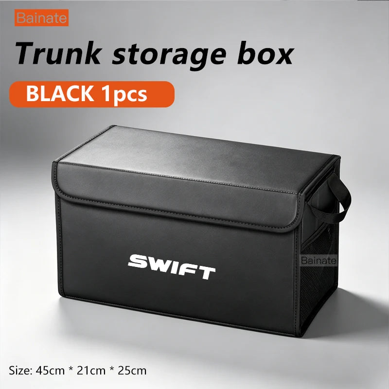 Car Trunk Foldable Storage Box For Suzuki Swift ZA ZD 2014 2017 2020-2026, Multi-Functional Folding Interior Storage Accessories