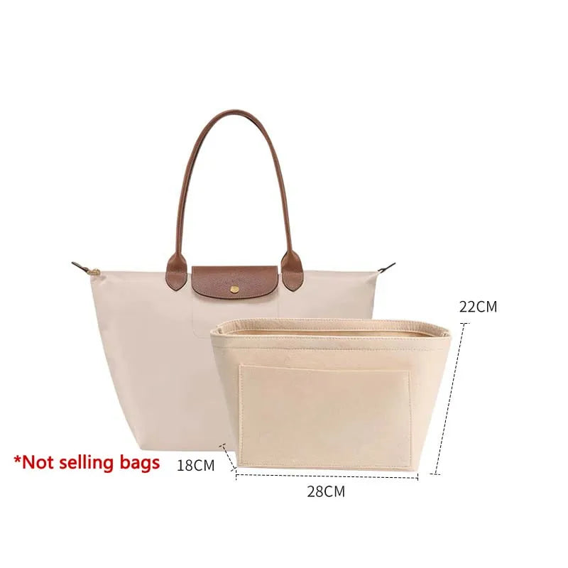 Bag organizer insert for Longchamp mini bag support purse insert handbag liner bags accessories