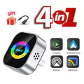 2026 NEW Upgrade 4 In1 Wireless Carplay Mirror Link Adapter Wired to Wireless Android Auto Plug & Play For Wired Carplay