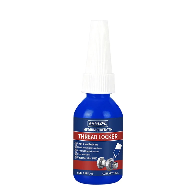 LOOLIFLThread Locker  Nuts-Bolts Locker, Screw Adhesive Lock Tight Seal Fasteners Anaerobic Curing Metal Glue,Rustproof
