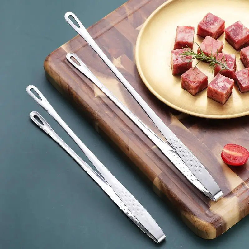 StainlessSteel FoodClipsKitchen Clips Korean Barbecue Tweezers Extended Barbecue Clips Suitable For Home Vegetable/meat Barbecue