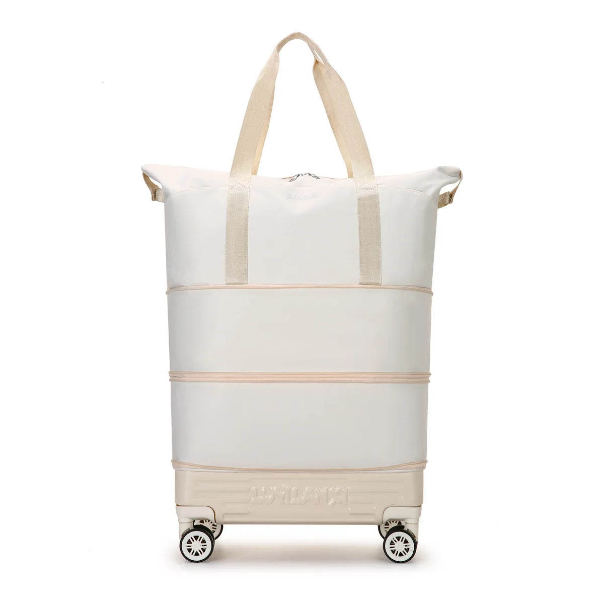 New Travel Bag with Trolley and Wheels Durable, Simple, High-end, Trendy Travel Bag Foldable Expansion Rolling Luggage