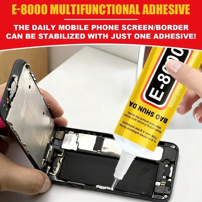 B7000 Multi Purpose Clear Glue Flexible Removable Adhesive for Jewelry Phone Screen DIY Craft and Small Item Bonding