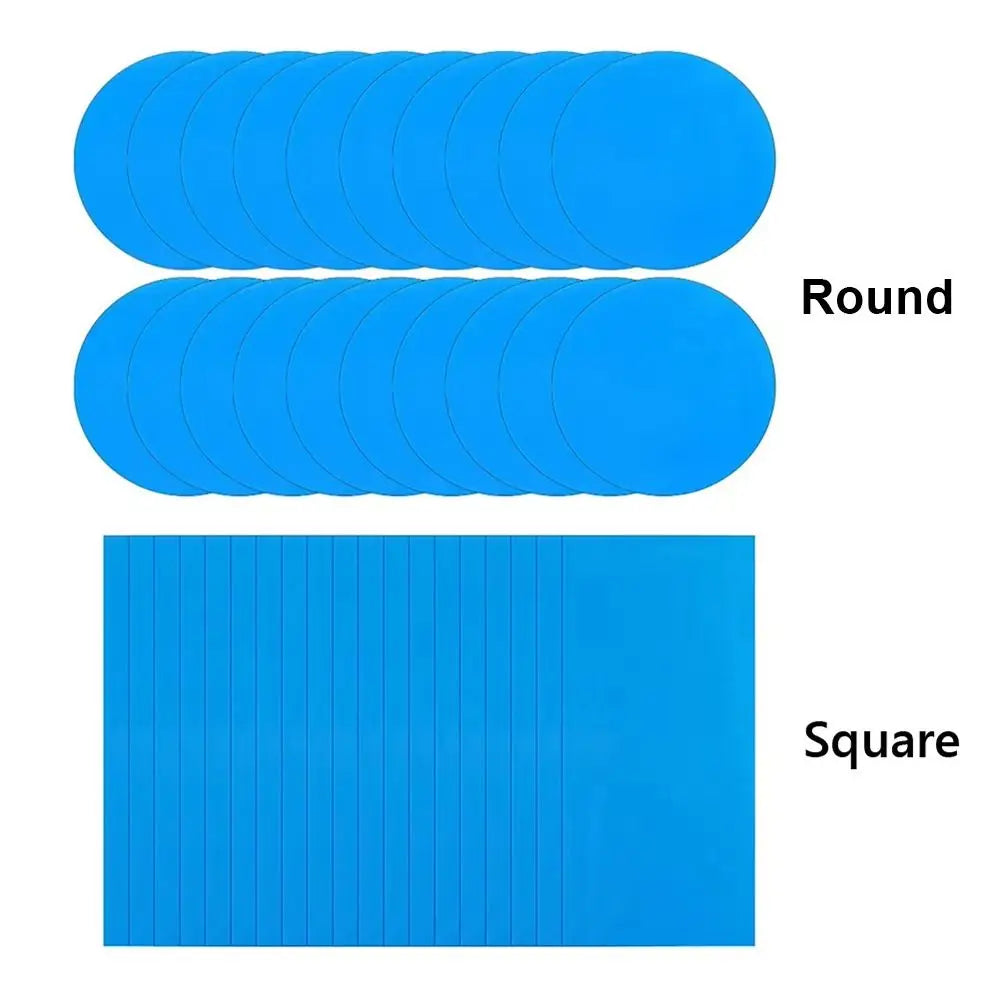 10Pcs New Underwater Repair Pool Repair Patches For Swimming Pool Multifunctional Pool Repair Kit Self-Adhesive PVC Patch Glue