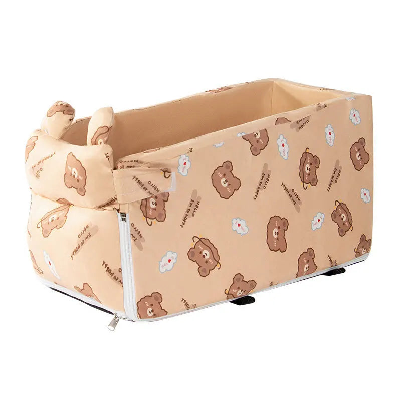 Small Dog And Cat Booster Seat Car Safety Seat Pet Central Control Car Litter Dog Kennel Cat Car Mat Armrest washable Travel Bag