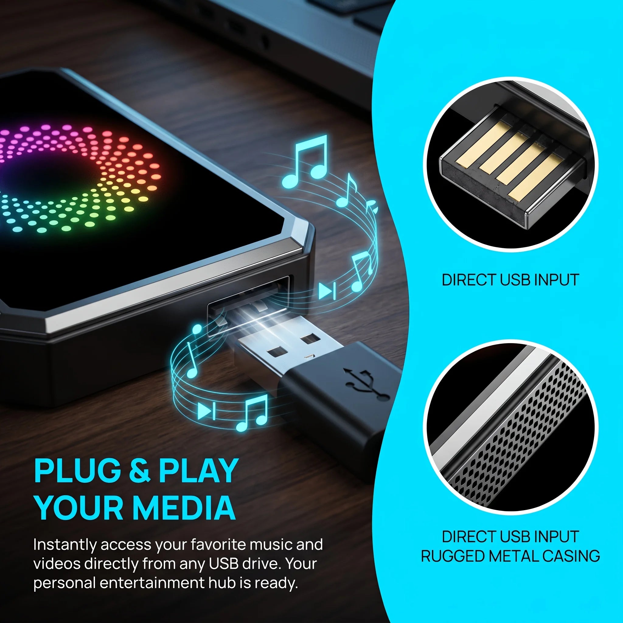 The 3-in-1 Magic Media Box Supports Netflix ,YouTube Streaming. It Comes With a Wireless CarPlay Adapter And a USB Port, And is Compatible With Vehicles Equipped With Factory-installed Wired Apple CarPlay and Android Auto Sys