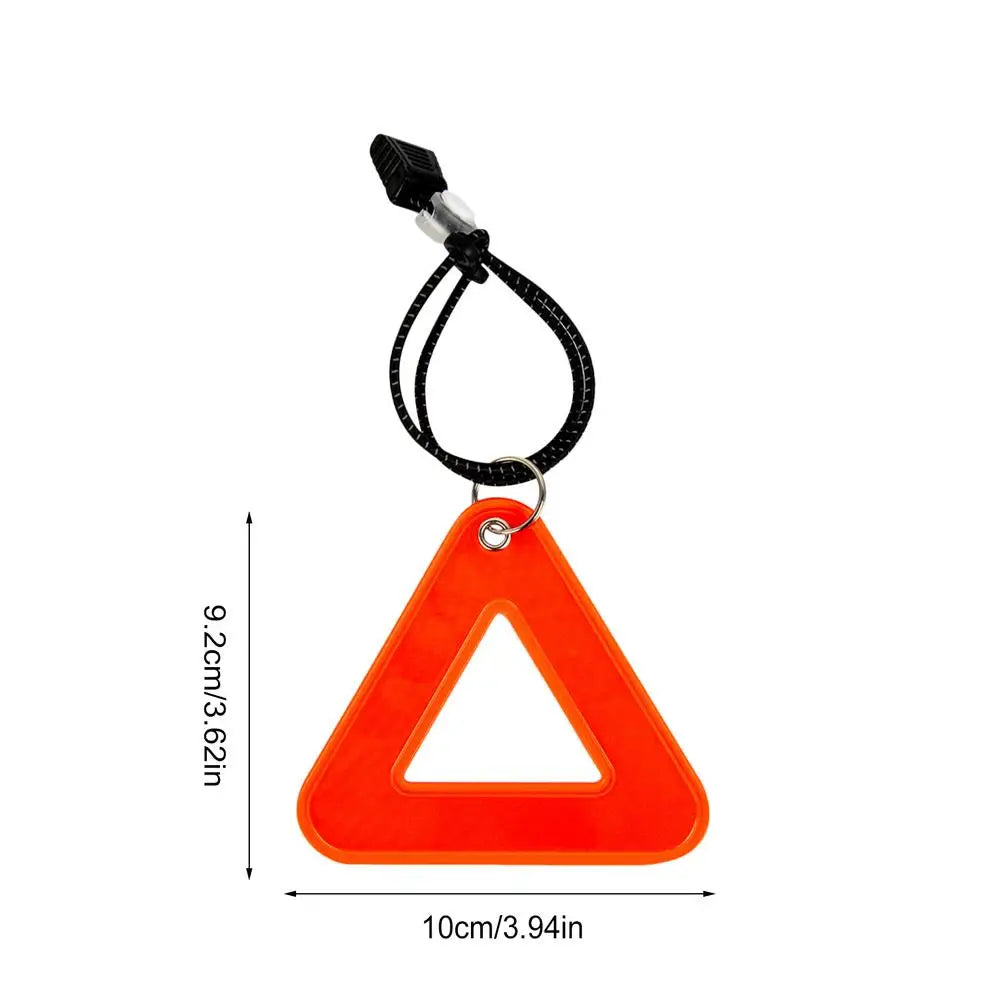 High Visibility Reflective Pendants Triangle Safety Reflector for Night Running Hiking Camping Bike Commuting Outdoor