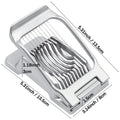 Egg Slicer Heavy Duty Metal Boiled Eggs Cutter Aluminum Alloy Manual Cutting Ham Mushroom Strawberry Soft Fruit Kitchen Gadgets