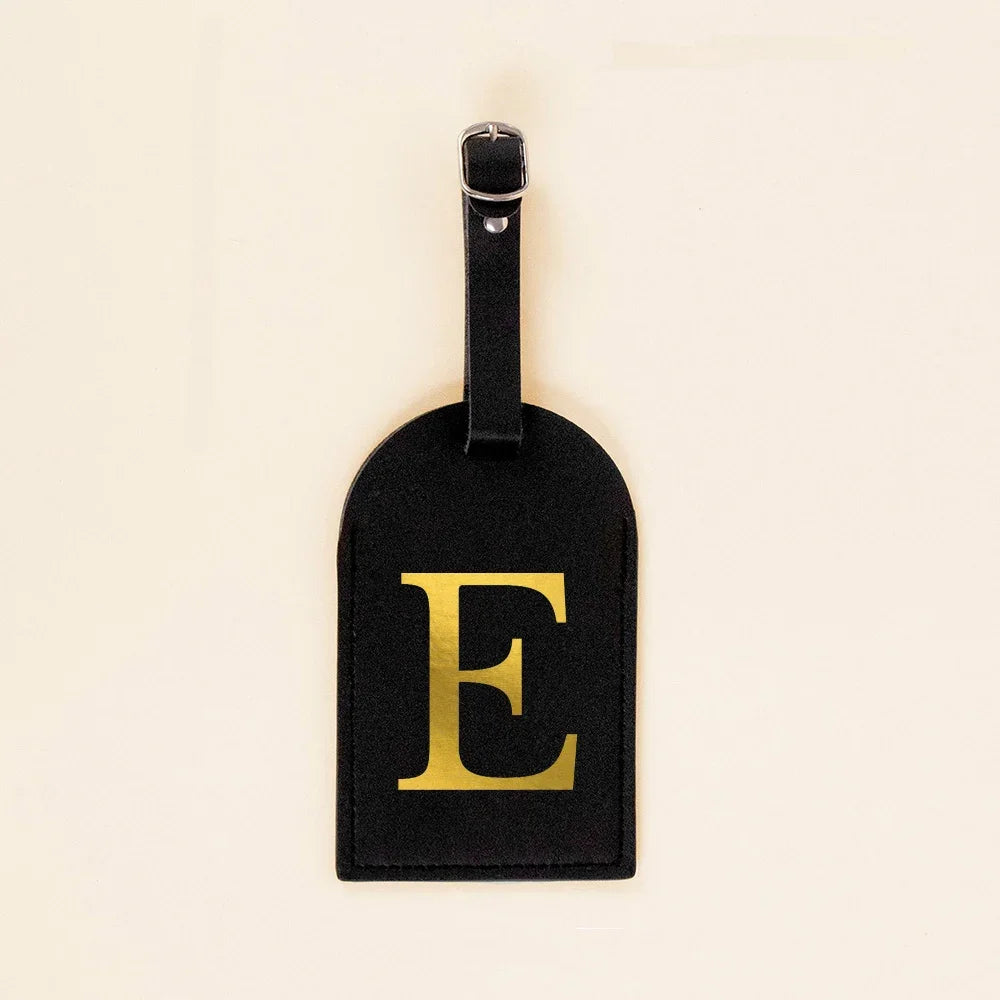 Initial Luggage Tags Handbag key Holders Travel Bag Key Wallets Label Tag Suitcase Identify Labels with Privacy Cover