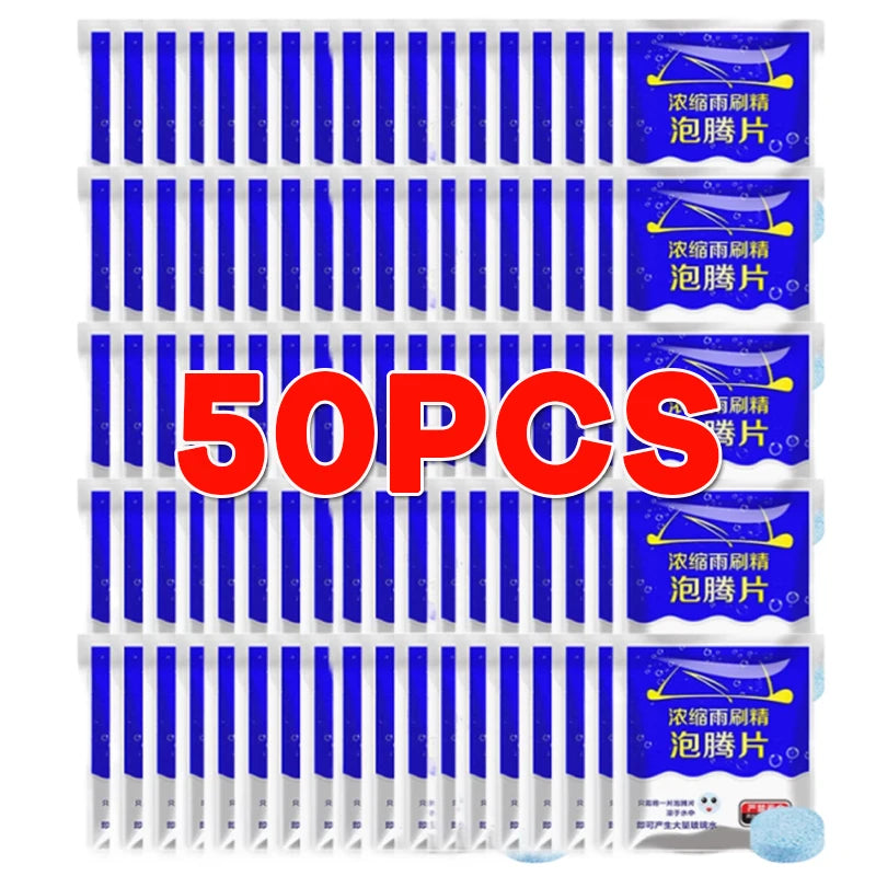 50/30/20/10/5PCS PCS Car Effervescent Tablets Windshield Cleaner Windscreen Wiper Washing Window Cleaning Tabet Solid Washer