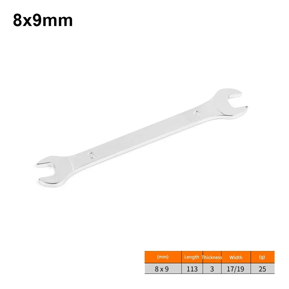 New 1Pcs 3mm Ultra-thin Thin Open End Wrench Hi-Spec Steel Flat Wrench Tool 6-32mm Multi-Function Double-end Fixed Spanner