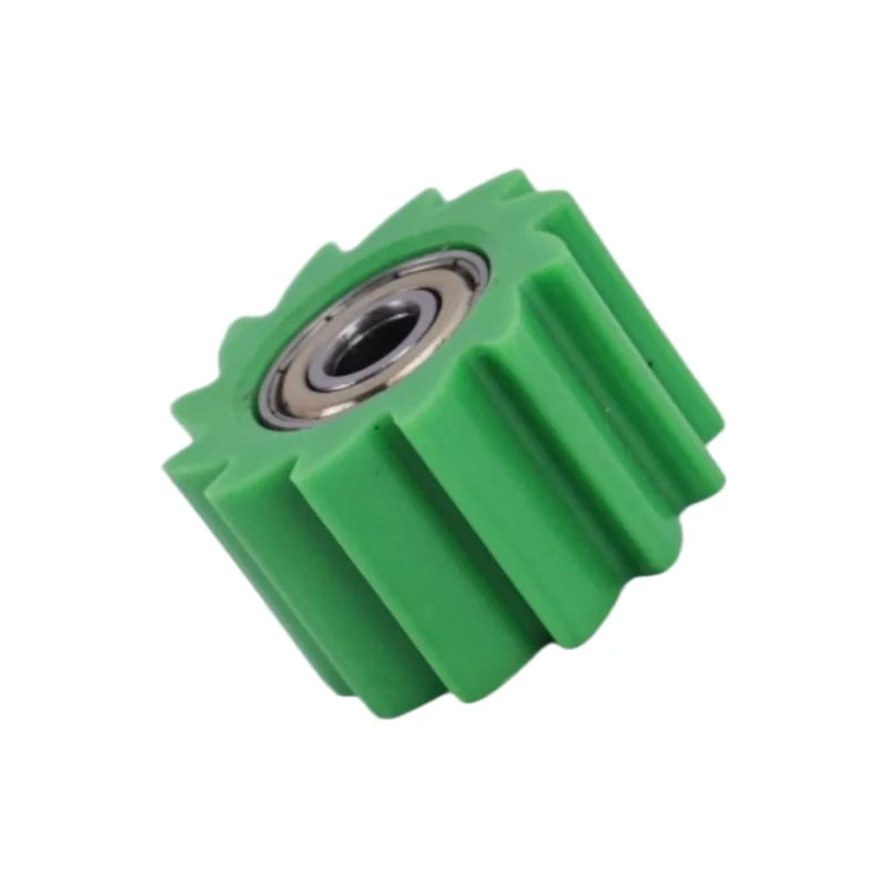 8mm green off-road motorcycle chain guide wheel, wear-resistant accessory for optimal function
