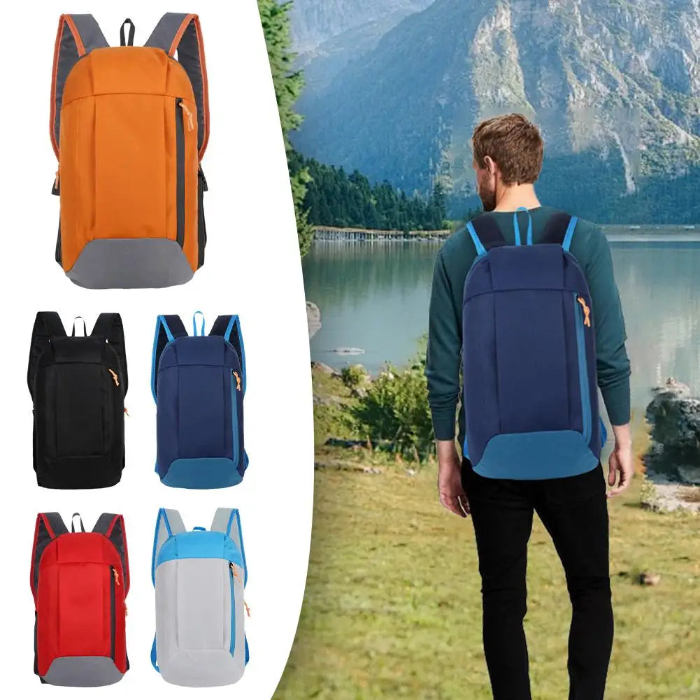 Outdoor Lightweight Small Sports Backpack Gym Bag Outdoor Fitness Riding Shoulder Bag Color Oxford Cloth Backpack Men Kids