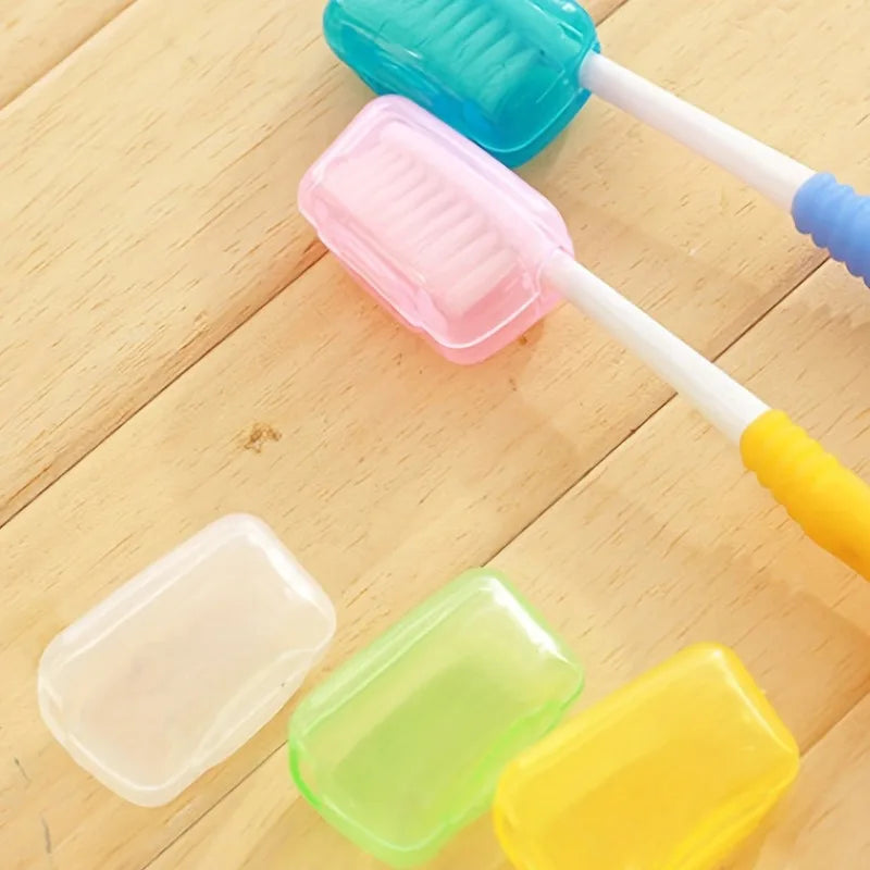 10pcs Portable Toothbrush Cases - Durable Travel Toothbrush Storage Containers
