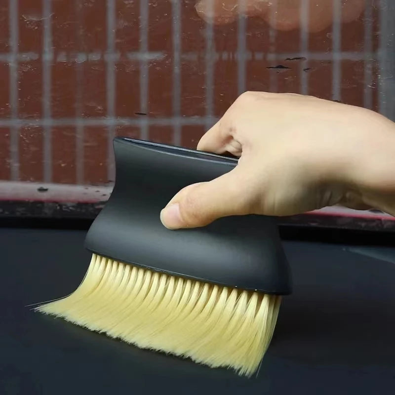 1pc Car Interior Sweeping Dust Soft Brush Car Wash Tool Artifact Car Interior Gap Dust Brush Air Outlet Cleaning Brush