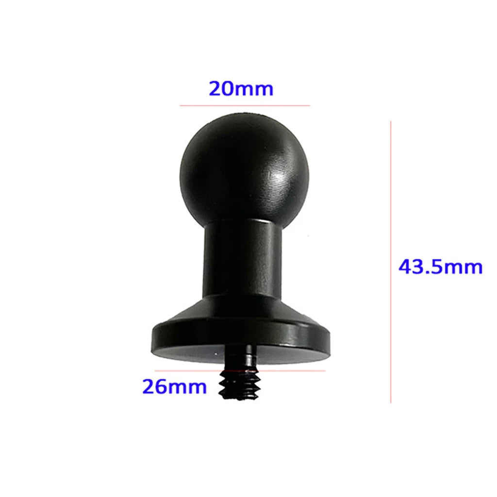 13mm/15mm/17mm/20mm Ball Head Adapter Clip Mount for Gopro Hero 11 10 9 Action Camera Car Auto Mounting Bracket Recorder Sucker