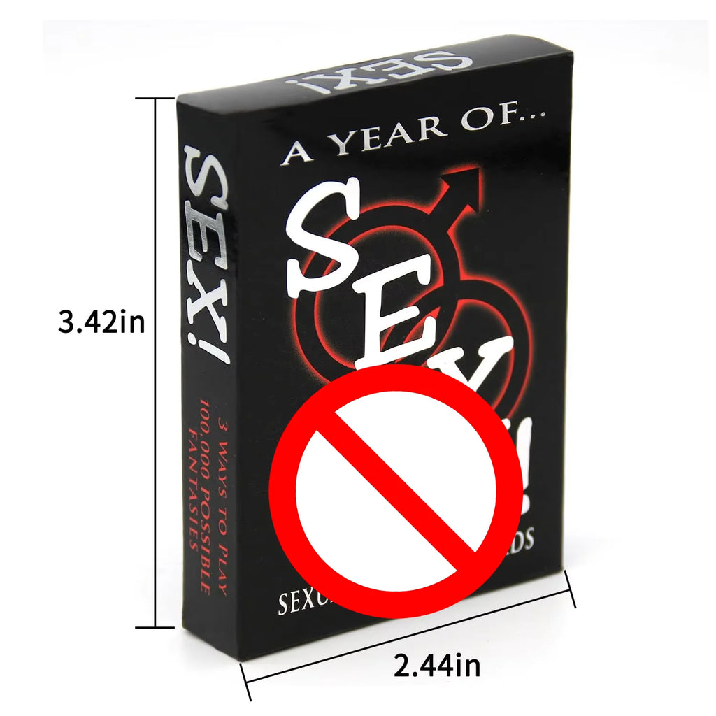 English Sex Posture Card Role Playing Adult Game Bedroom Command Couple Sex Toys 18+Pornographic Products