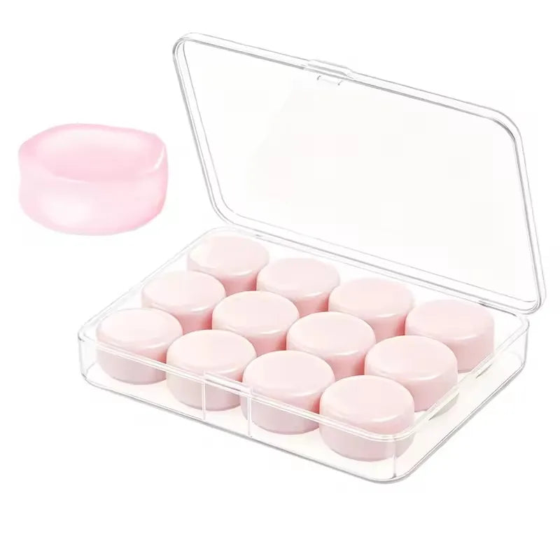 Soft Silicone Earplugs Wax Ear Plugs Reusable Noise Cancelling Gel Ear Plugs Waterproof Earbuds for Sleeping Flying Swimming