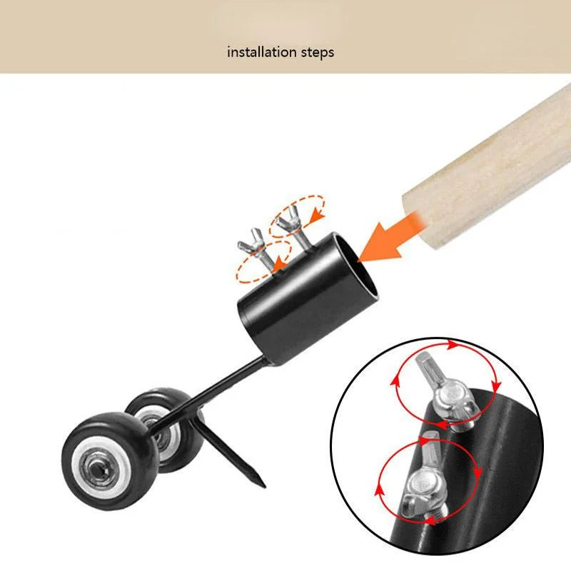 Adjustable Garden Weeding Hook Courtyard Roller Gap Weed Killer Remove Grass Tool Without Bending Over Crevice Weeder