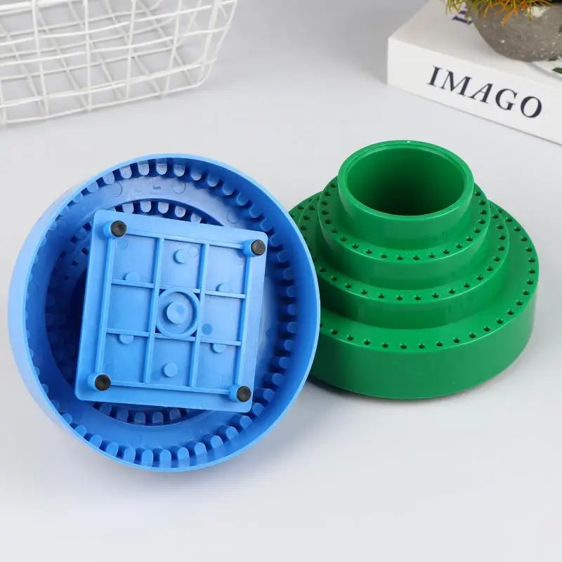 Rotary Round Shape Drill Bit Storage Case Tool Bit Holder 360°Rotating Box Grinding Tool Tip Stand Screwdriver Bit Holder▪