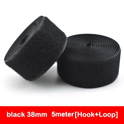5Meters/Lot 16-100mm Black White Non-Adhesive Fastener Tape Hook and Loop Tape No Glue DIY Sewing Accessories Magic tape