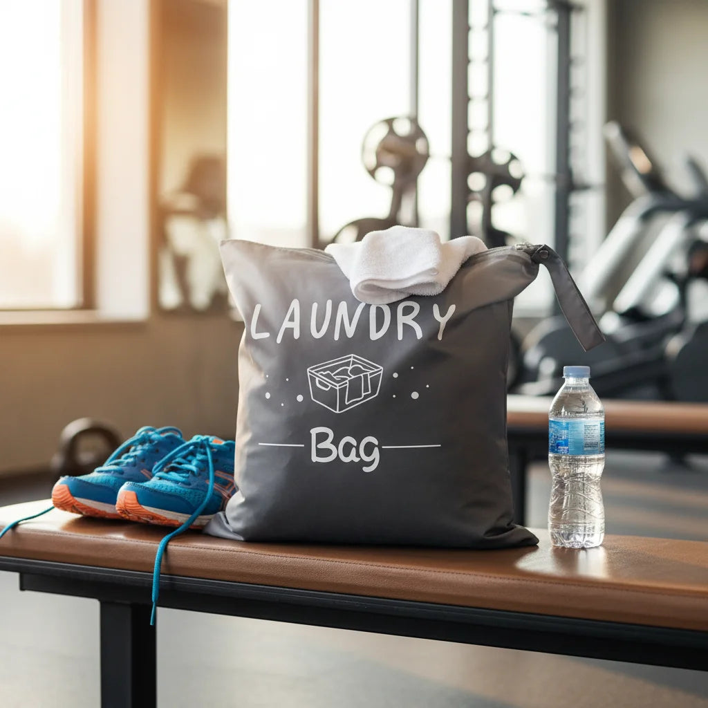Portable Laundry Storage Bag With Zipper Waterproof Travel Organizer For Dirty Clothes Washable Fabric Pouch Home Essentials